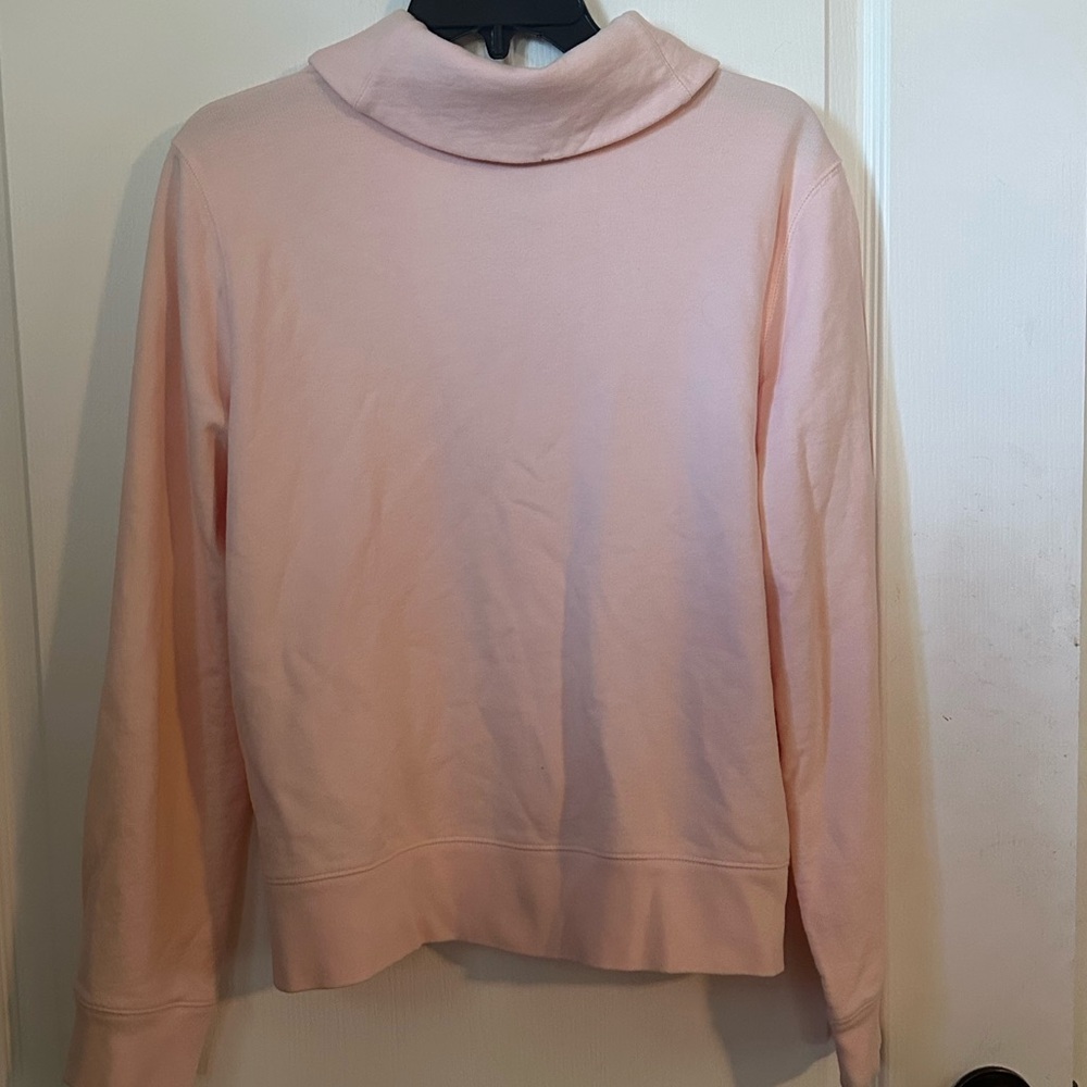 Ralph Lauren Light Pink Blazer Style Sweatshirt with Pockets. Size L - Picture 4 of 4